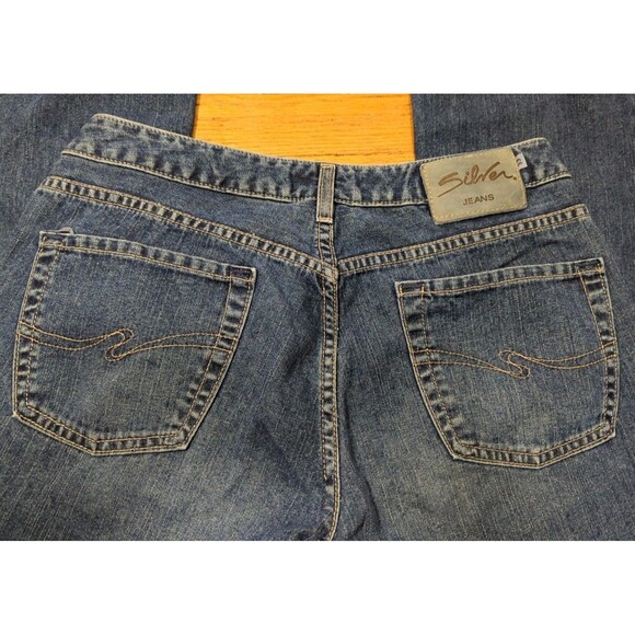 VINTAGE Silver Jeans Women's 33/30 Low Rise Flared Canada Made Y2K Rare EUC - Picture 9 of 10